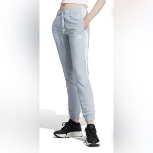 NWT Adidas Warm-Up 3-Stripes Tricot Joggers wonder blue/white S (4-6)